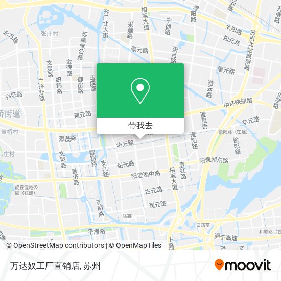 万达奴工厂直销店地图