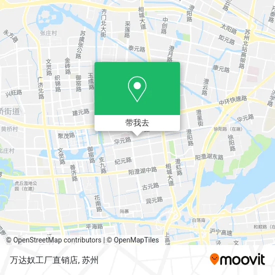 万达奴工厂直销店地图