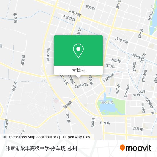 张家港梁丰高级中学-停车场地图
