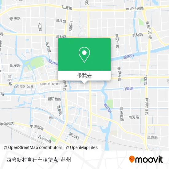 西湾新村自行车租赁点地图