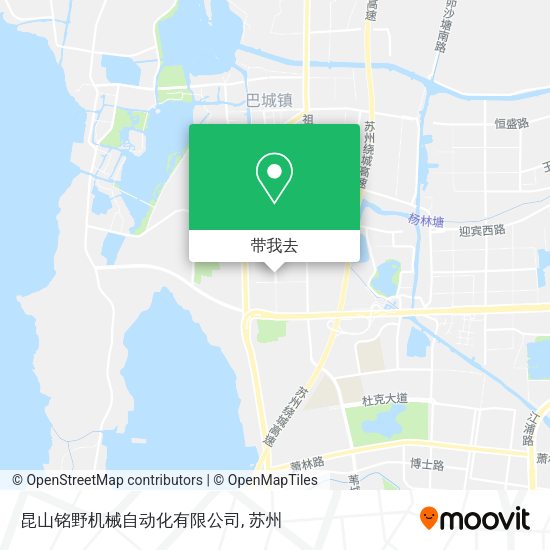 昆山铭野机械自动化有限公司地图