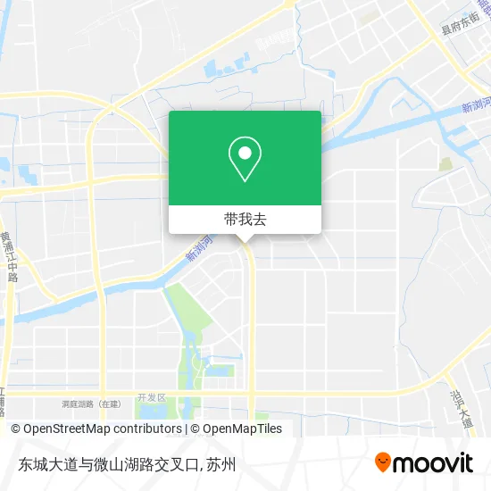东城大道与微山湖路交叉口地图