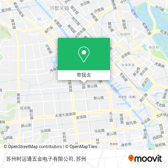 苏州时运通五金电子有限公司地图