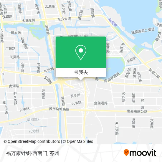 福万康针织-西南门地图