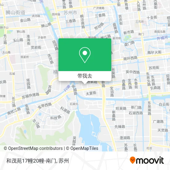 和茂苑17幢20幢-南门地图