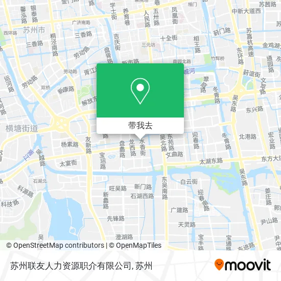 苏州联友人力资源职介有限公司地图