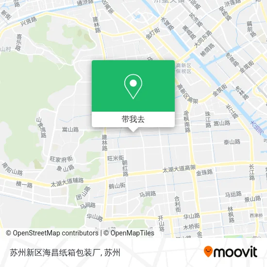 苏州新区海昌纸箱包装厂地图