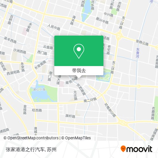 张家港港之行汽车地图