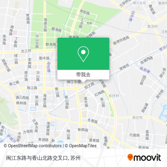 闽江东路与香山北路交叉口地图
