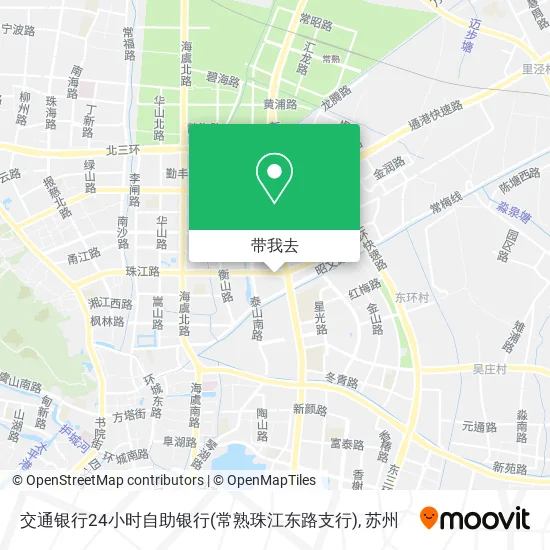 交通银行24小时自助银行(常熟珠江东路支行)地图