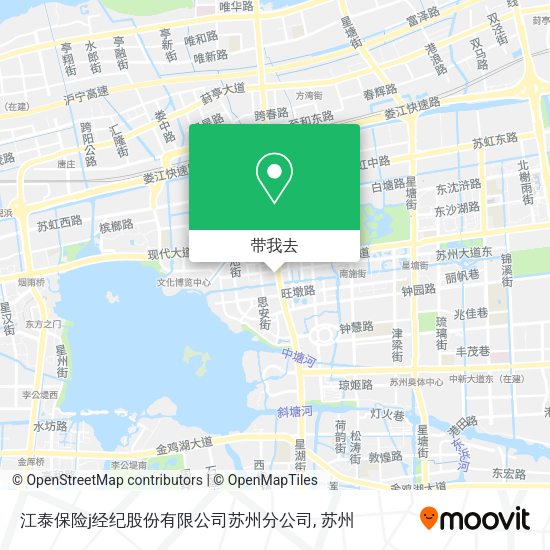 江泰保险j经纪股份有限公司苏州分公司地图