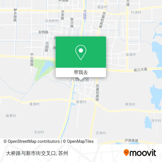 大桥路与新市街交叉口地图