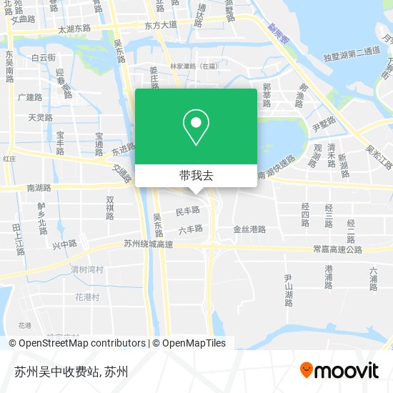 苏州吴中收费站地图