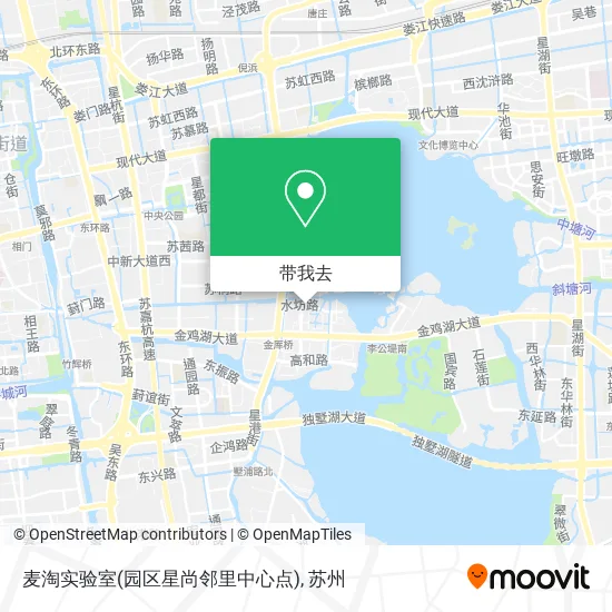 麦淘实验室(园区星尚邻里中心点)地图
