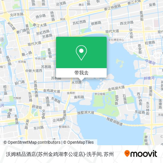 沃姆精品酒店(苏州金鸡湖李公堤店)-洗手间地图