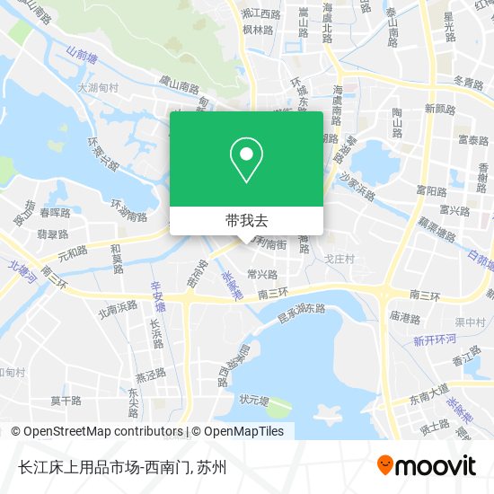 长江床上用品市场-西南门地图