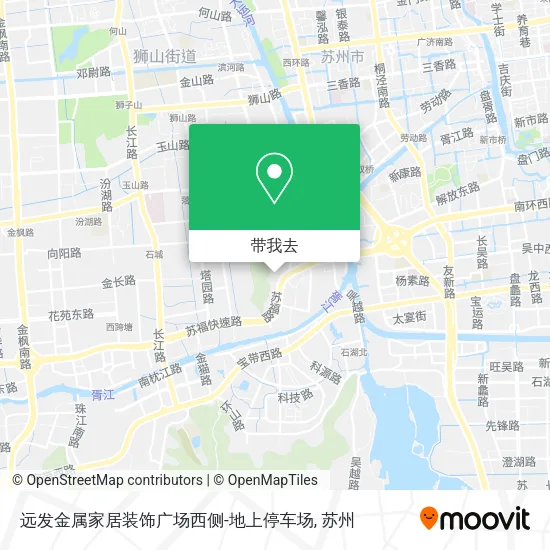 远发金属家居装饰广场西侧-地上停车场地图
