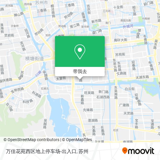 万佳花苑西区地上停车场-出入口地图