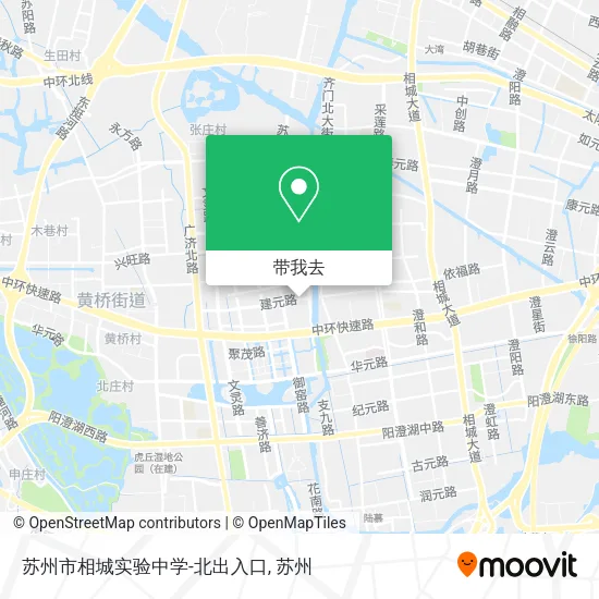 苏州市相城实验中学-北出入口地图