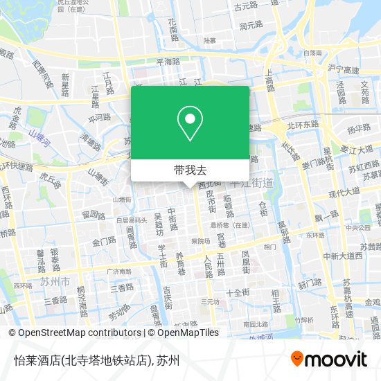 怡莱酒店(北寺塔地铁站店)地图