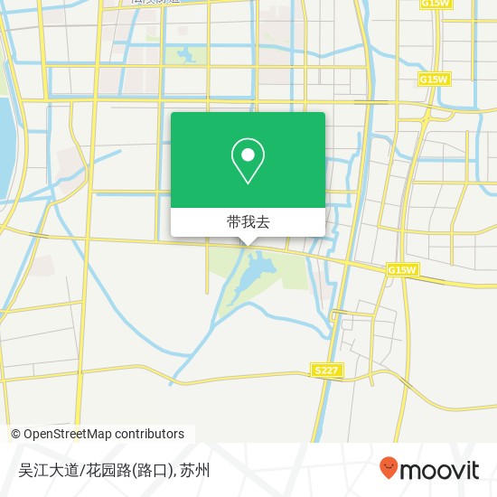 吴江大道/花园路(路口)地图