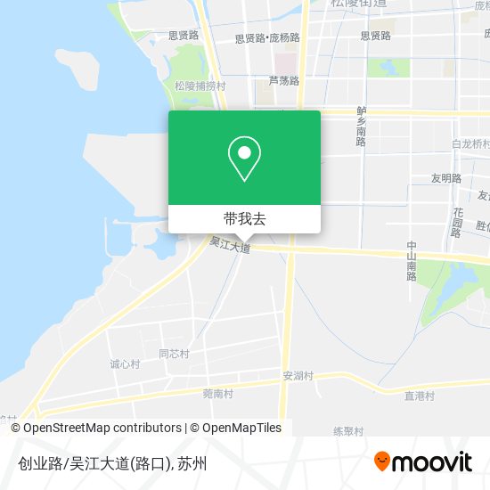 创业路/吴江大道(路口)地图