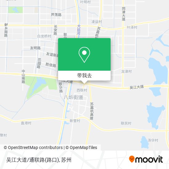 吴江大道/通联路(路口)地图