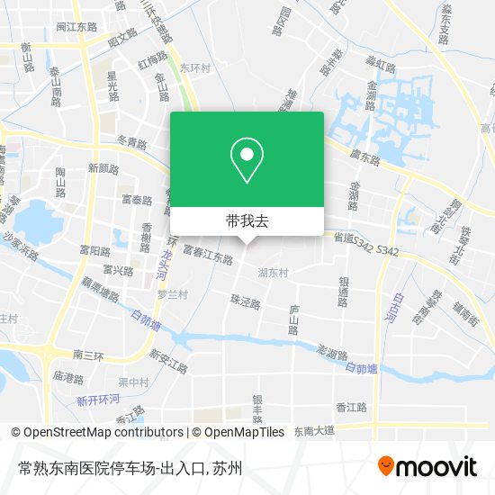 常熟东南医院停车场-出入口地图