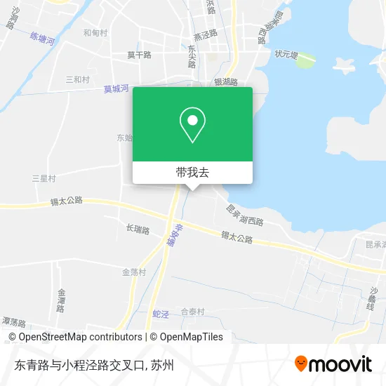 东青路与小程泾路交叉口地图