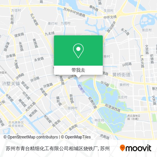 苏州市青台精细化工有限公司相城区烧铁厂地图