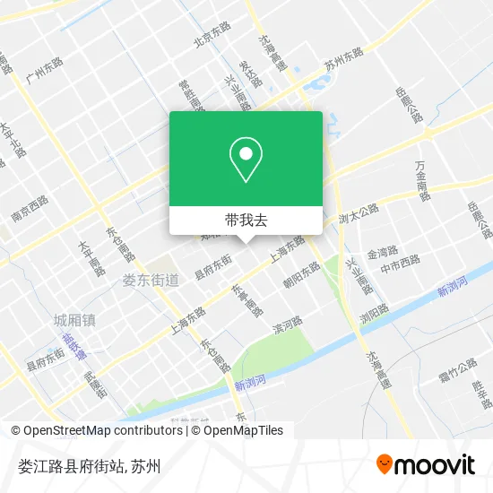 娄江路县府街站地图
