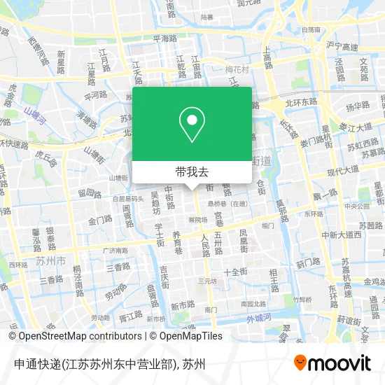 申通快递(江苏苏州东中营业部)地图