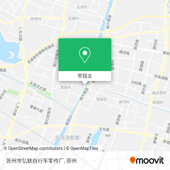 苏州市弘轶自行车零件厂地图