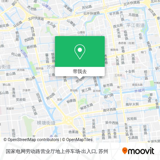 国家电网劳动路营业厅地上停车场-出入口地图