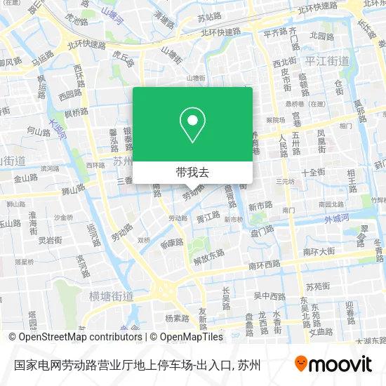 国家电网劳动路营业厅地上停车场-出入口地图