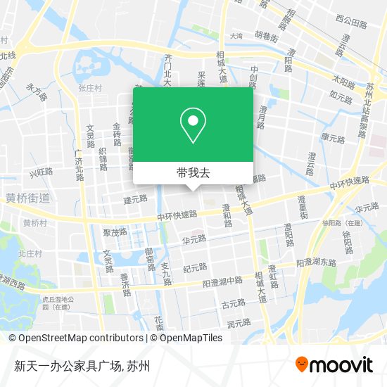 新天一办公家具广场地图