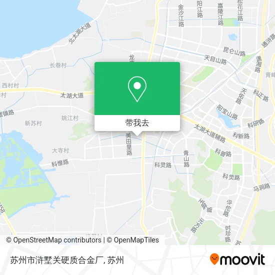 苏州市浒墅关硬质合金厂地图