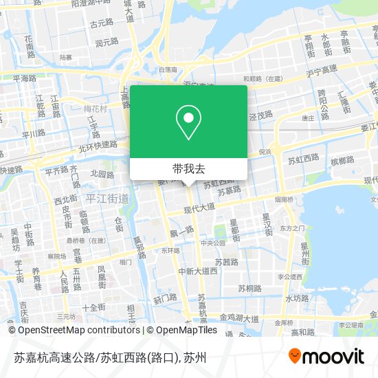 苏嘉杭高速公路/苏虹西路(路口)地图