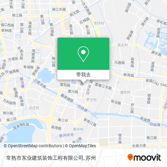 常熟市东业建筑装饰工程有限公司地图