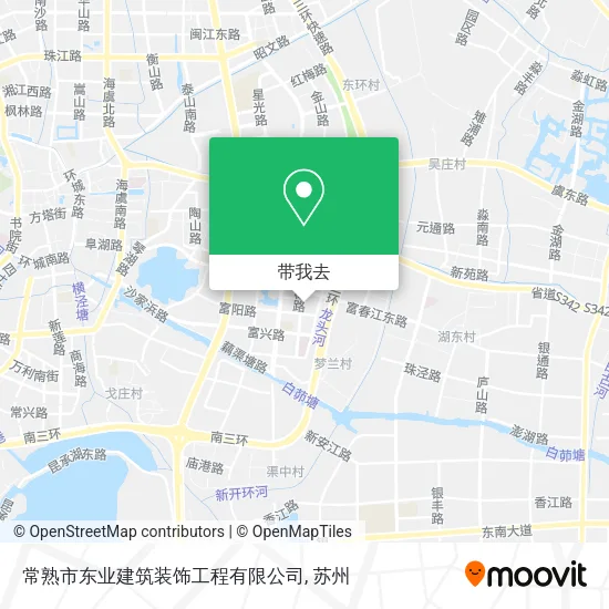 常熟市东业建筑装饰工程有限公司地图