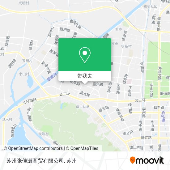 苏州张佳灏商贸有限公司地图