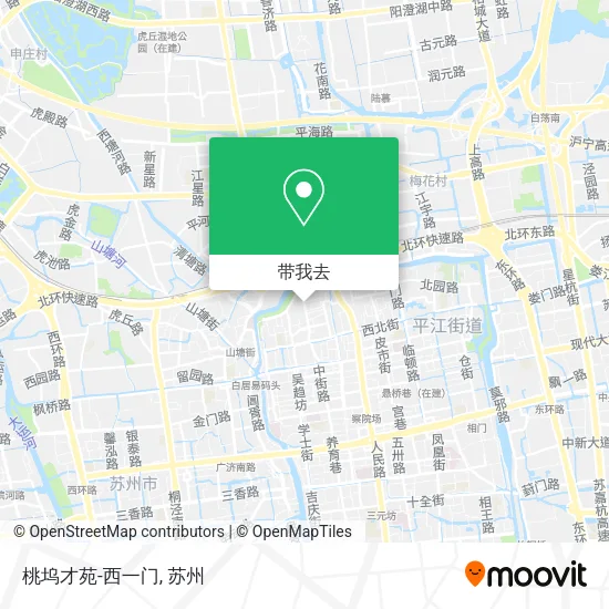 桃坞才苑-西一门地图