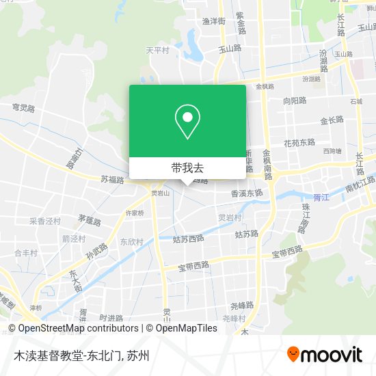木渎基督教堂-东北门地图