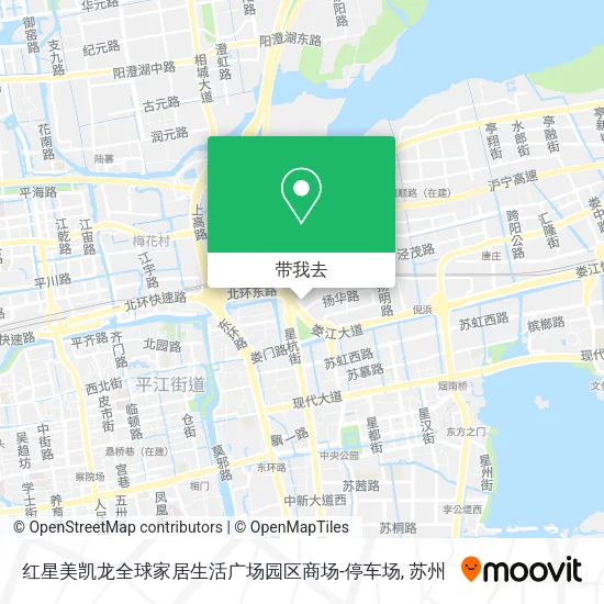 红星美凯龙全球家居生活广场园区商场-停车场地图