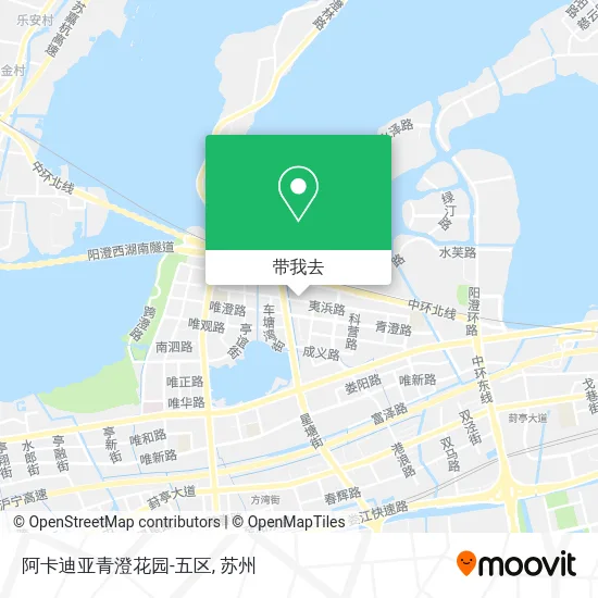 阿卡迪亚青澄花园-五区地图