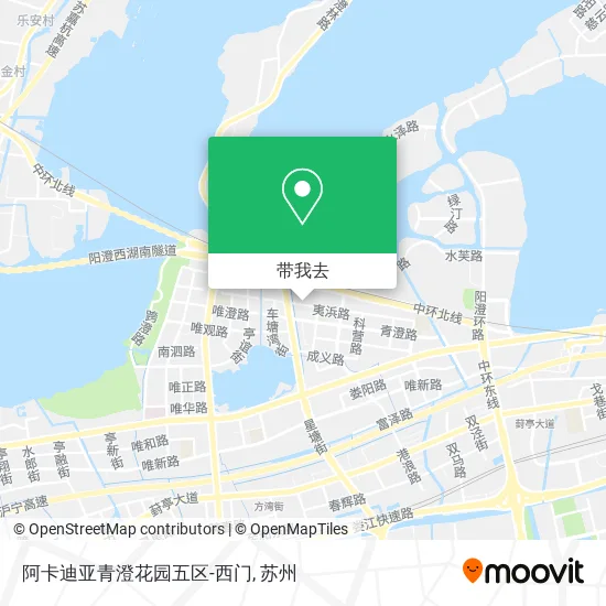 阿卡迪亚青澄花园五区-西门地图