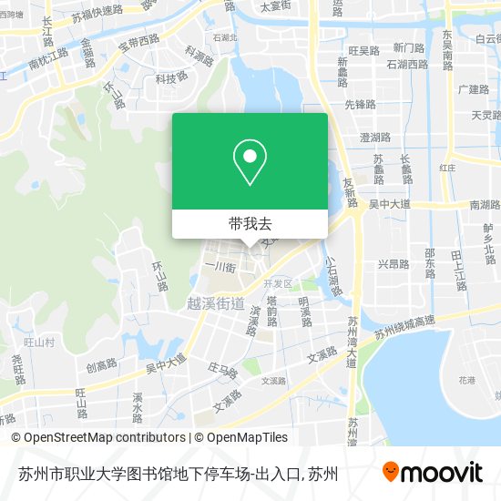 苏州市职业大学图书馆地下停车场-出入口地图