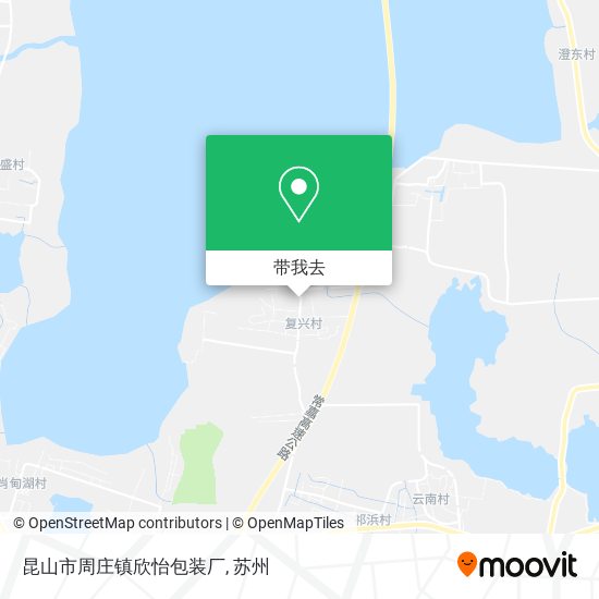 昆山市周庄镇欣怡包装厂地图