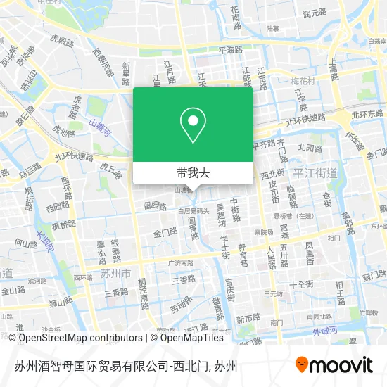 苏州酒智母国际贸易有限公司-西北门地图