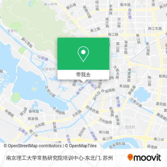 南京理工大学常熟研究院培训中心-东北门地图